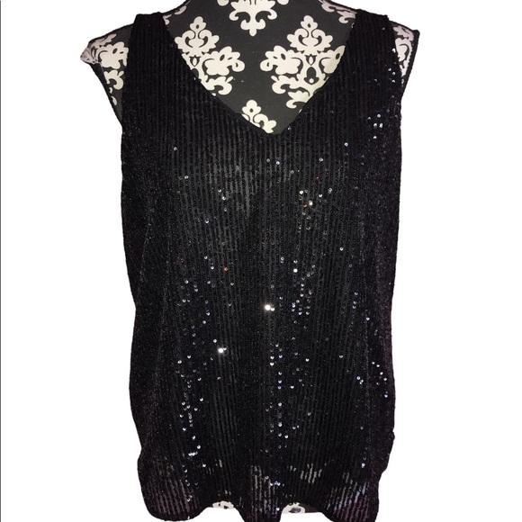 Loft nwt Sequin Tank top - Picture 2 of 4